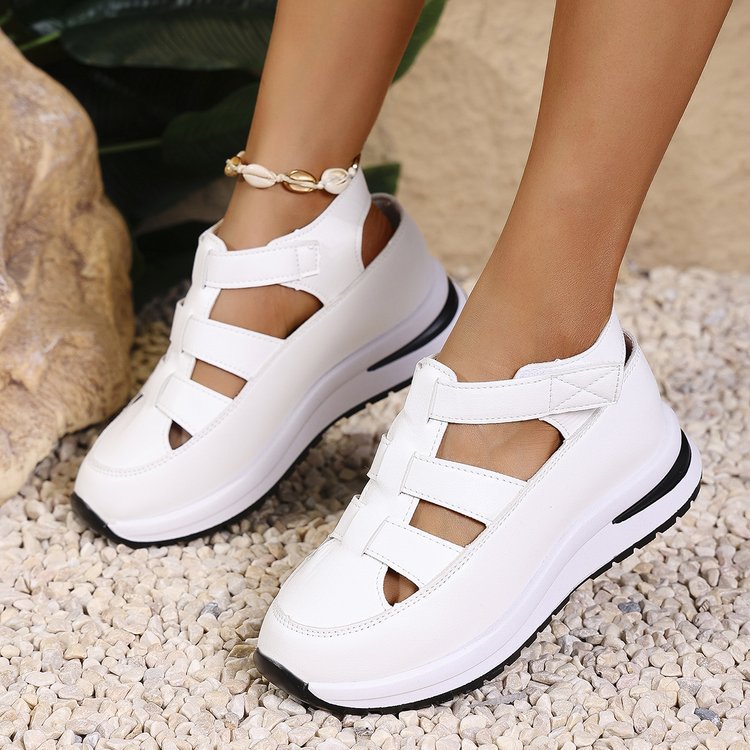 Damen Sportliche Sandalensneaker mit atmungsaktiver Oberflächenstruktur und flexiblem Komfortfutter EB