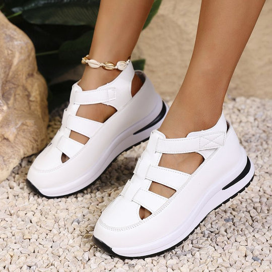 Damen Sportliche Sandalensneaker mit atmungsaktiver Oberflächenstruktur und flexiblem Komfortfutter EB