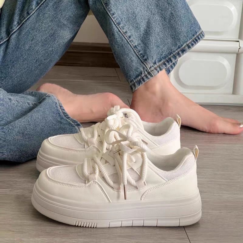 Damen Chunky Sneakers mit atmungsaktiver Textiloberfläche und stabiler Sohle EB