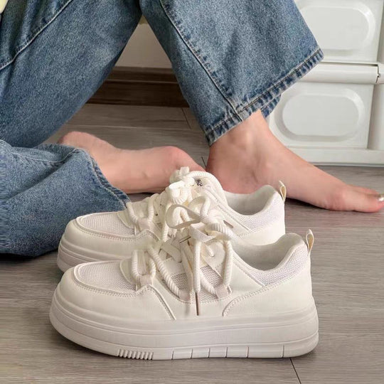 Damen Chunky Sneakers mit atmungsaktiver Textiloberfläche und stabiler Sohle EB