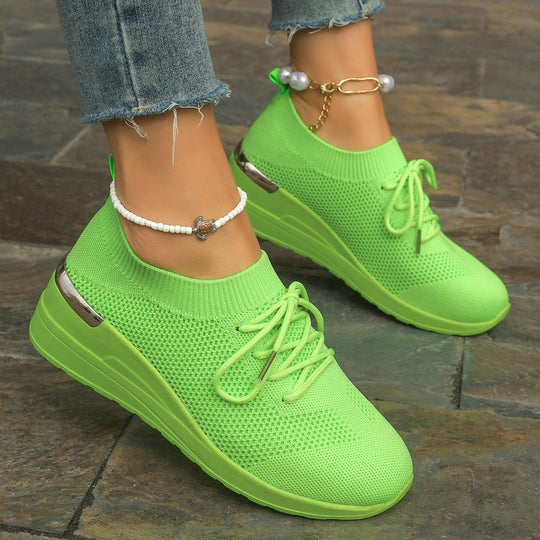 Damen Sportliche Sneaker mit innovativem Strickdesign EB