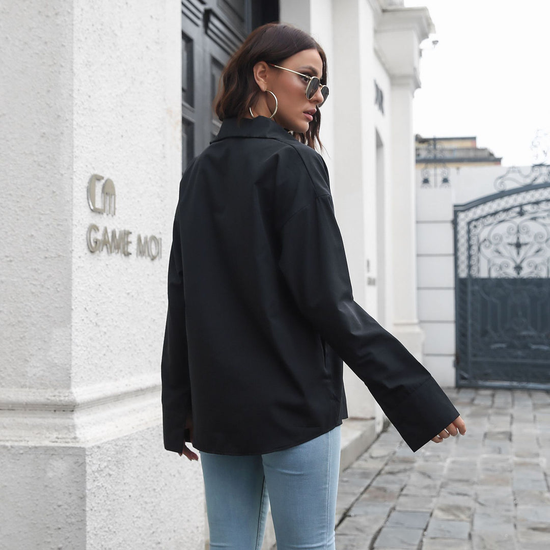 Damen Elegante Bluse mit klassischem Schnitt und lässigem Flair EB