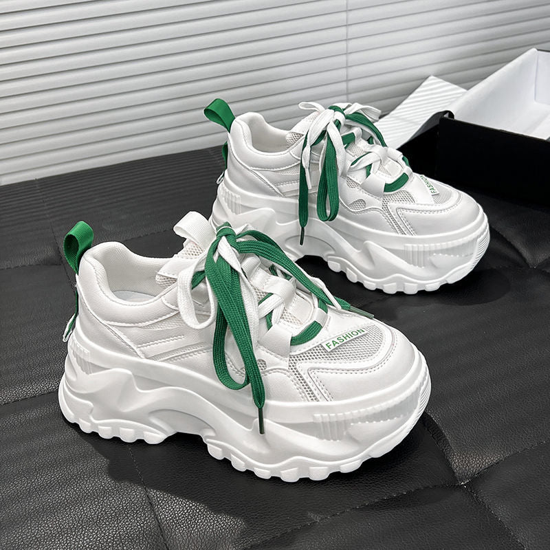 Damen Chunky Sneakers mit atmungsaktivem Obermaterial und rutschfester Sohle EB