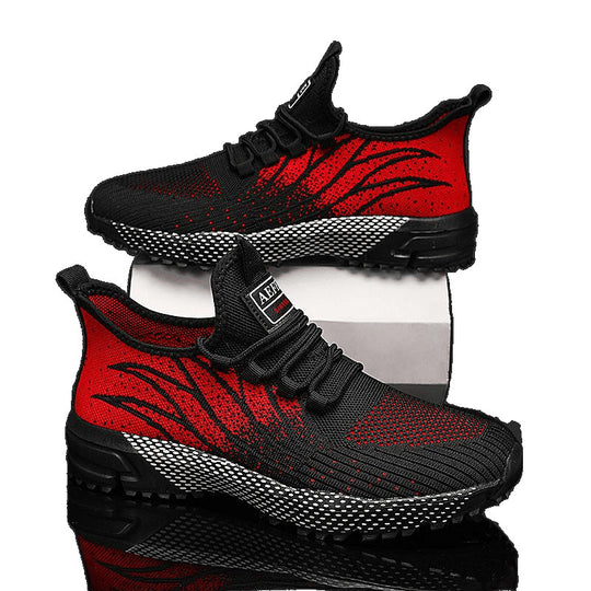 Damen Sportliche Lauf-Sneakers mit modernem Strickdesign EB