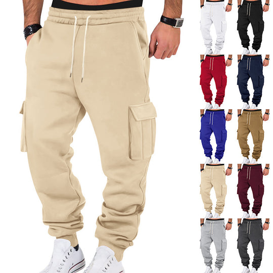 Herren Cargo-Jogginghosen mit praktischem Kordelzug und seitlichen Taschen EB