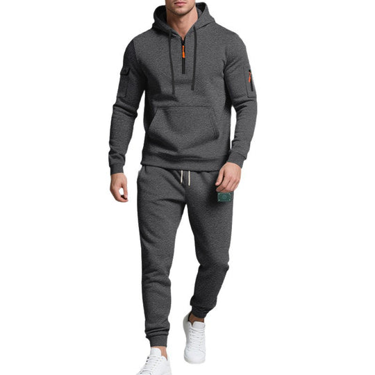 Herren Freizeit-Sweatset mit praktischen Taschen und Kordelzug EB