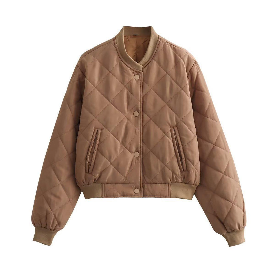 Damen gesteppte Übergangsjacke mit komfortablem Schnitt und praktischen Taschen EB