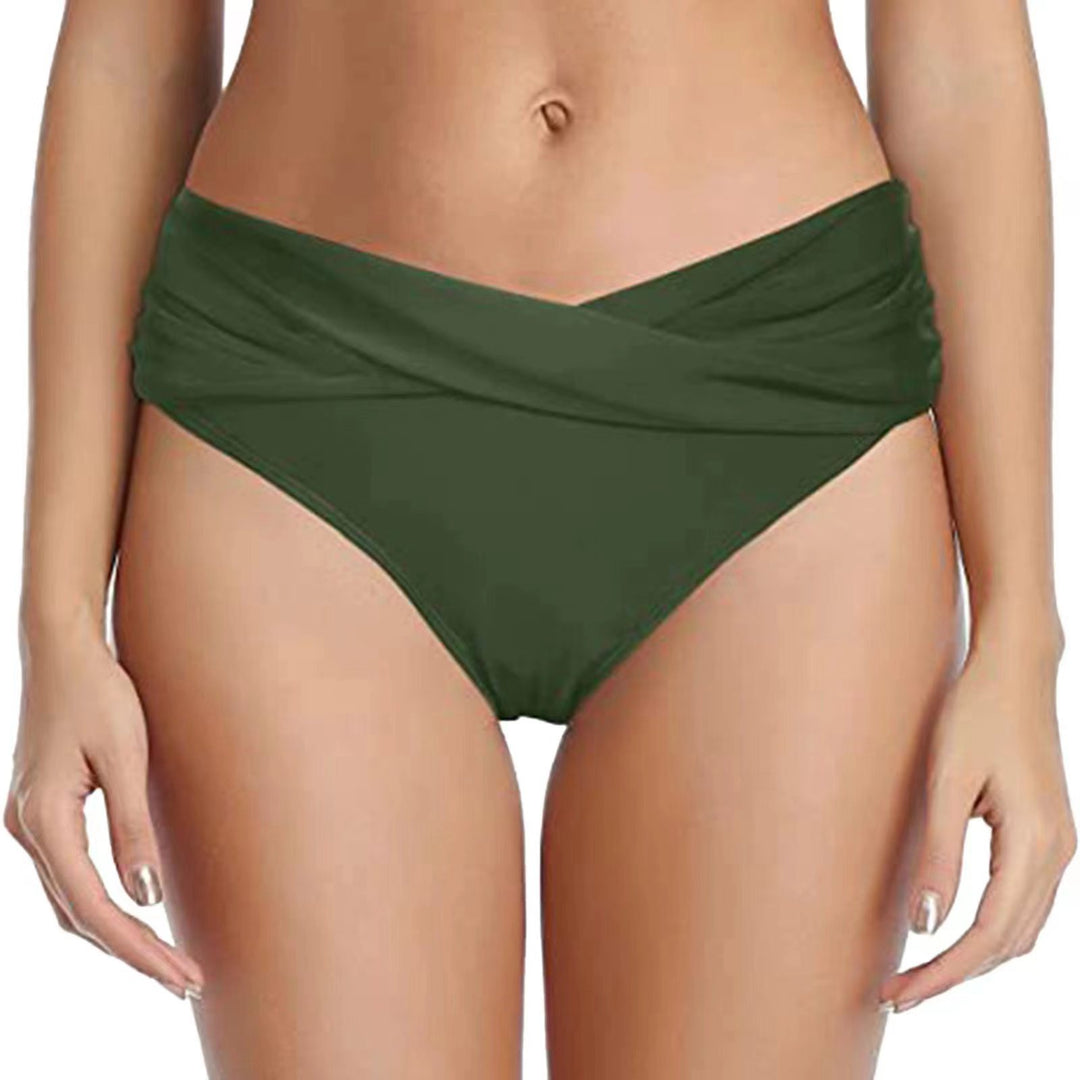 Damen Hochgeschnittenes Bikini-Höschen mit Wickel-Design EB