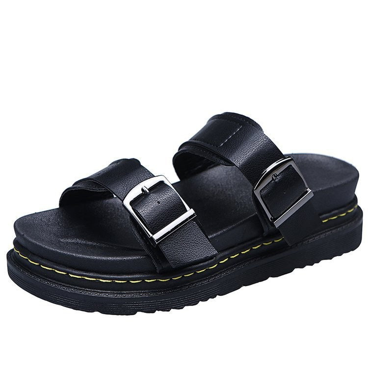 Damen Riemensandalen mit ergonomischem Fußbett und verstellbarem Schnallenverschluss EB
