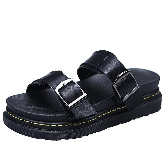 Damen Riemensandalen mit ergonomischem Fußbett und verstellbarem Schnallenverschluss EB