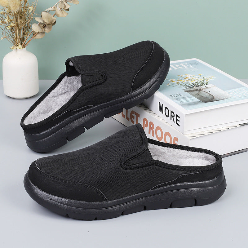 Damen Bequeme Slip-On Clogs mit kuscheligem Innenfutter EB
