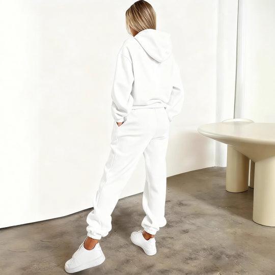 Damen nan kuscheliges Hoodie-Jogginganzug-Set mit Kapuze, Kängurutasche, soft gebürstetem Innenfutter und Mexico-Print EB