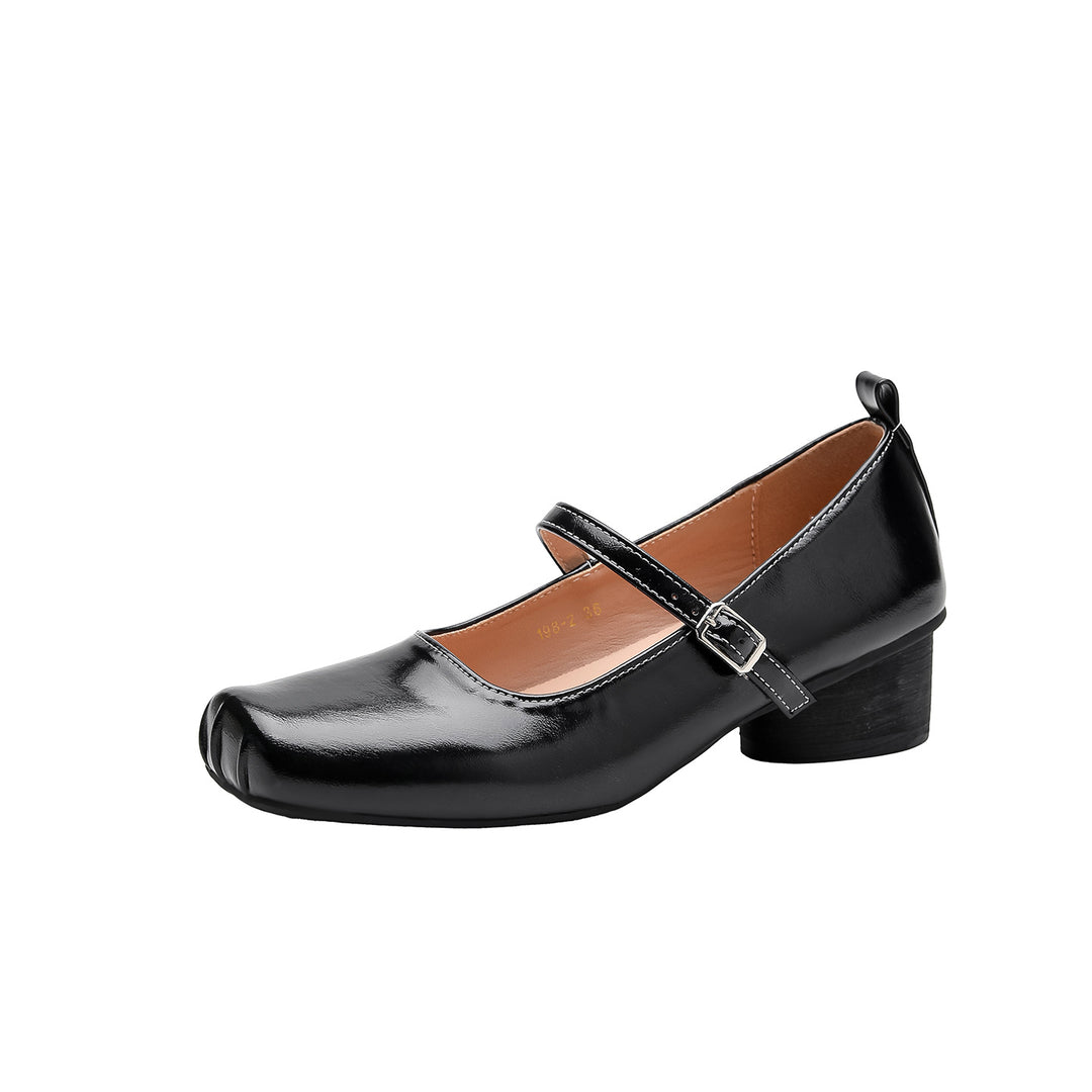 Damen Ballerina Schuhe mit elegantem Riemen und spitz zulaufendem Design EB
