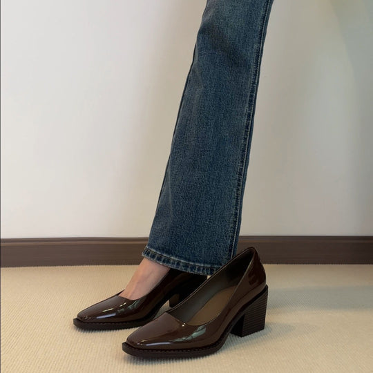Damen Elegante Lack-Pumps mit modernem Tragekomfort EB