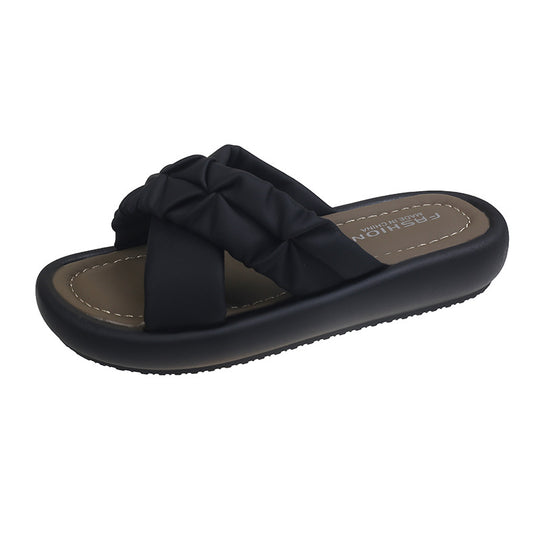 Damen Bequeme Sandalen mit modischem Flecht-Design EB