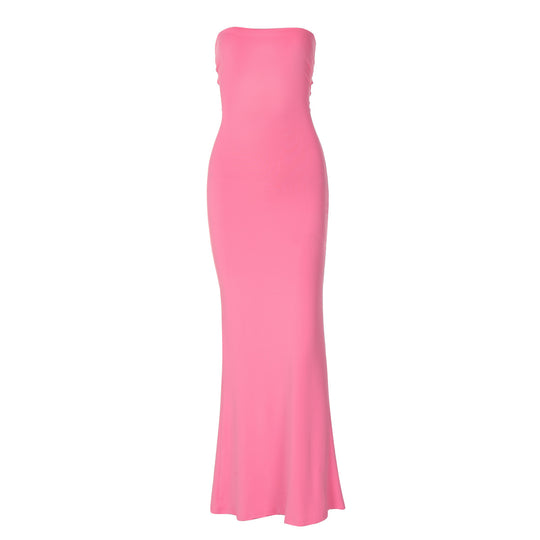 Damen Figurbetontes Maxikleid ohne Träger EB
