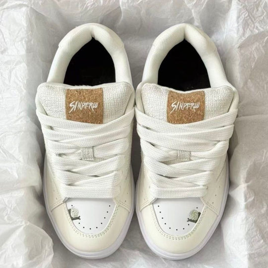 Damen Sportliche Sneakers mit tierischen Motiven und atmungsaktiver Oberflächenstruktur EB
