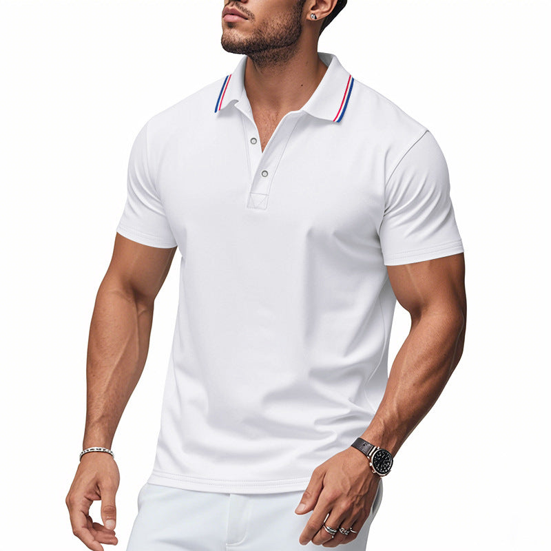 Herren Poloshirt mit modernem Kragen und feuchtigkeitsregulierender Technologie EB