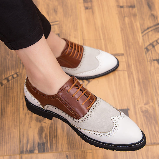 Damen Elegante und stilvolle Schnürschuhe mit klassischem Broguemuster EB