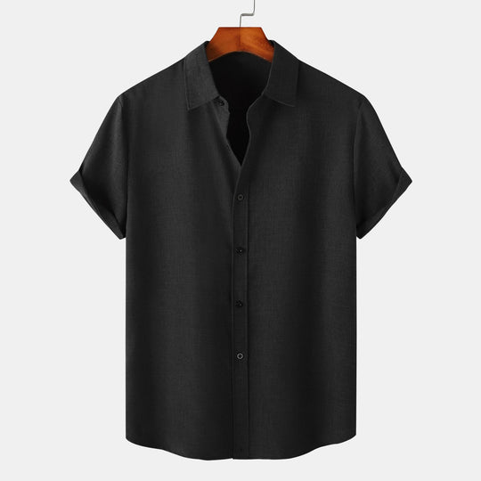 Herren Kurzarmhemd aus atmungsaktiver und komfortabler Baumwolle mit elegantem Design EB