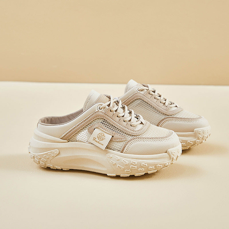 Damen Sneaker mit atmungsaktivem Mesh-Obermaterial und flexibler Laufsohle EB