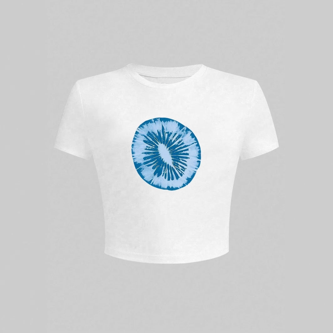 Damen T-Shirt mit kreativem grafischen Design und urbanem Statement EB