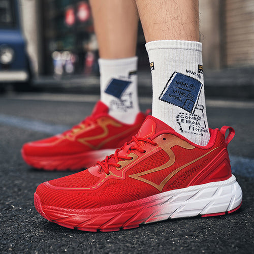 Herren Hochleistungs-Laufschuhe mit atmungsaktivem Mesh-Obermaterial und Stoßdämpfungstechnologie EB