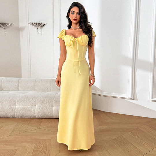 Damen elegantes Maxikleid mit zeitlosem Design EB