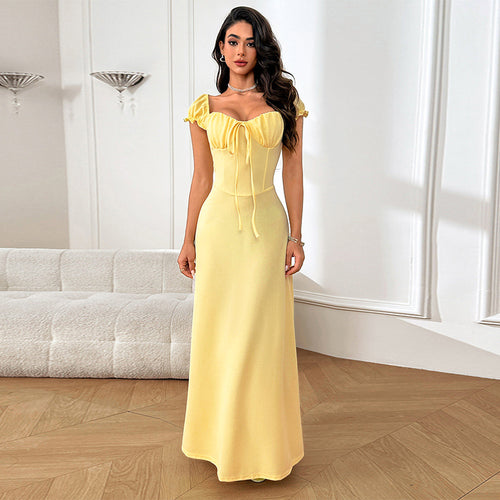 Damen elegantes Maxikleid mit zeitlosem Design EB