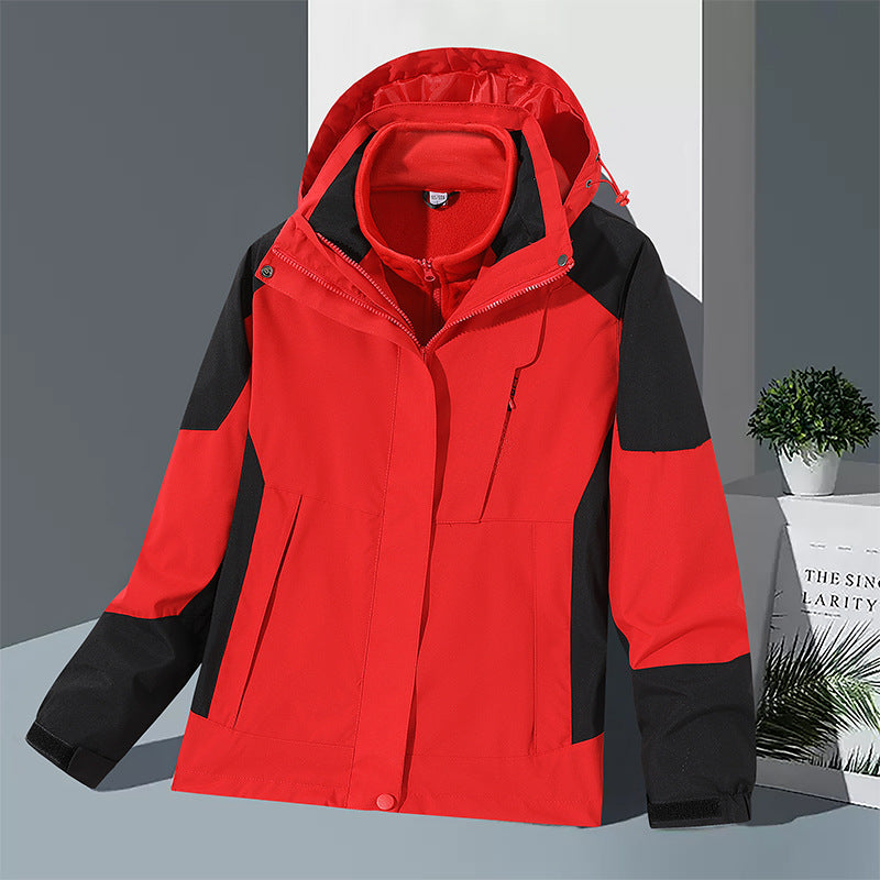 Herren winddichte Softshelljacke mit integriertem Microfleece-Innenlayer und verstellbarer Kapuze EB