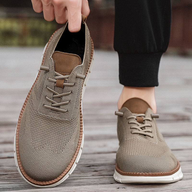 Herren gestrickter Komfort-Sneaker mit atmungsaktivem Strickoberteil und flexibler EVA-Laufsohle EB