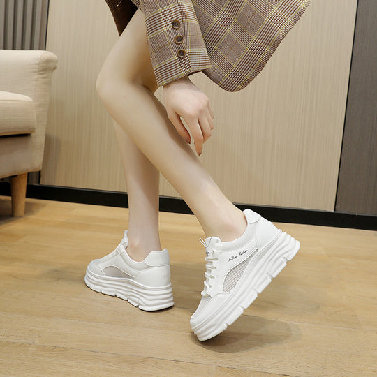 Damen Plattform Sneakers mit dämpfendem und flexiblen Sohlenprofil EB
