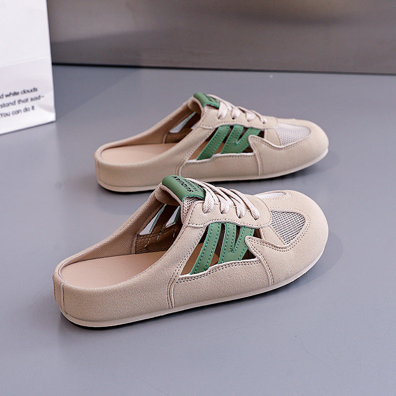 Damen Sneaker mit offenem Fersenbereich und atmungsaktiver Mesh-Oberfläche EB