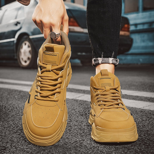 Damen Sportliche High-Top Sneakers mit dynamischem Design und rutschfester Sohle EB
