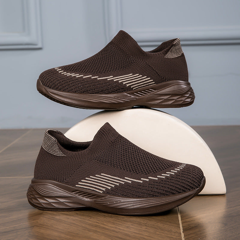 Damen Hochwertige Slip-On Sneakers mit flexiblem und atmungsaktivem Obermaterial EB