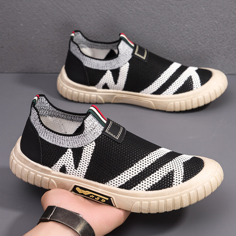 Damen Atmungsaktive Slip-On Sneakers mit flexiblem Obermaterial EB