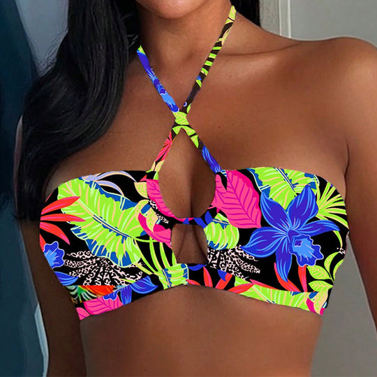 Damen Bandeau-Bikini mit innovative Kreuz-Träger EB
