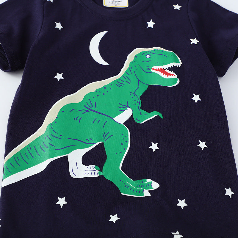Jungen T-Shirt mit kreativem Dinosaurier-Motiv EB 1784092377