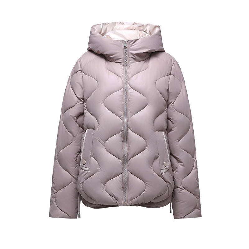Damen isolierte Pufferjacke mit hohem Kragen und praktischen Reisverschlusstaschen EB