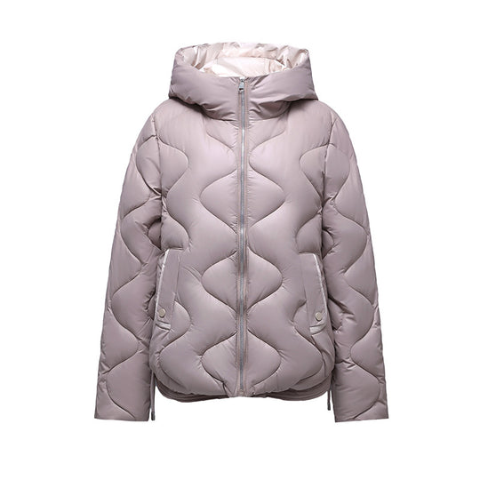 Damen isolierte Pufferjacke mit hohem Kragen und praktischen Reisverschlusstaschen EB