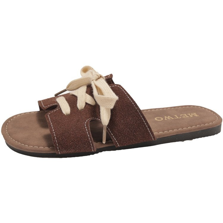 Damen Sandalen mit dekorativen Schleifenakzenten EB