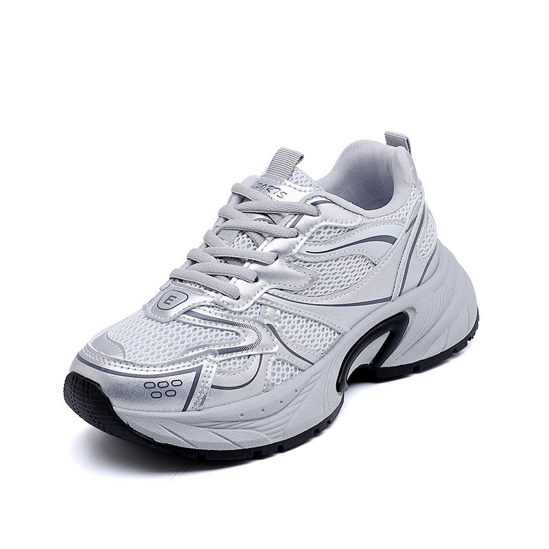 Damen Sportliche Sneakers mit atmungsaktiver Mesh-Oberfläche und stabilisierender Profilsohle EB