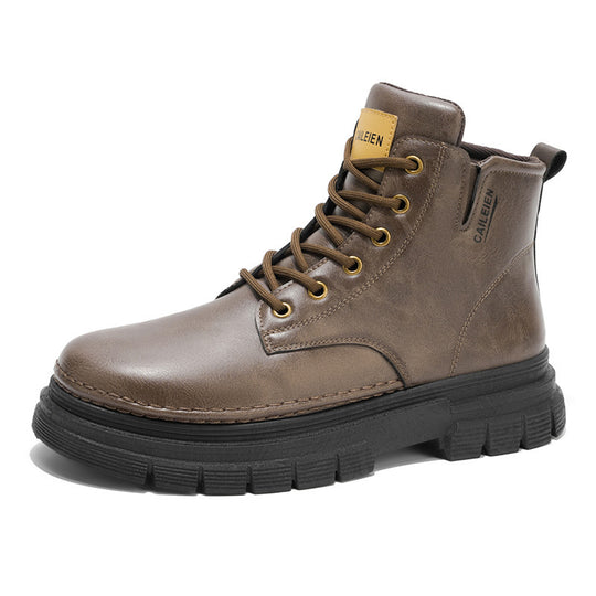 Herren Robuste Stiefeletten mit rutschfestem Sohlenprofil und warmem Innenfutter EB