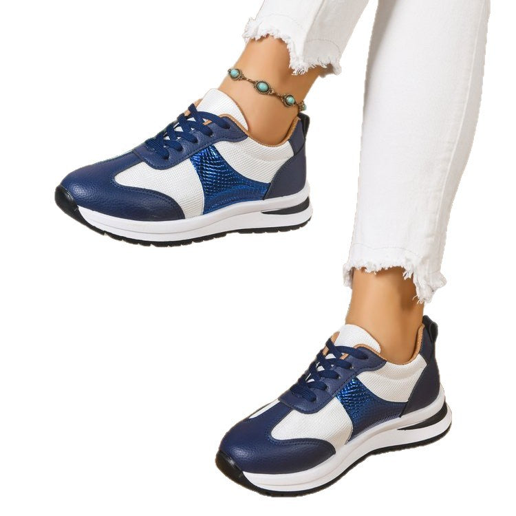 Damen modische Sneaker mit atmungsaktiver Oberflächenstruktur und leichtgewichtiger Dämpfung EB
