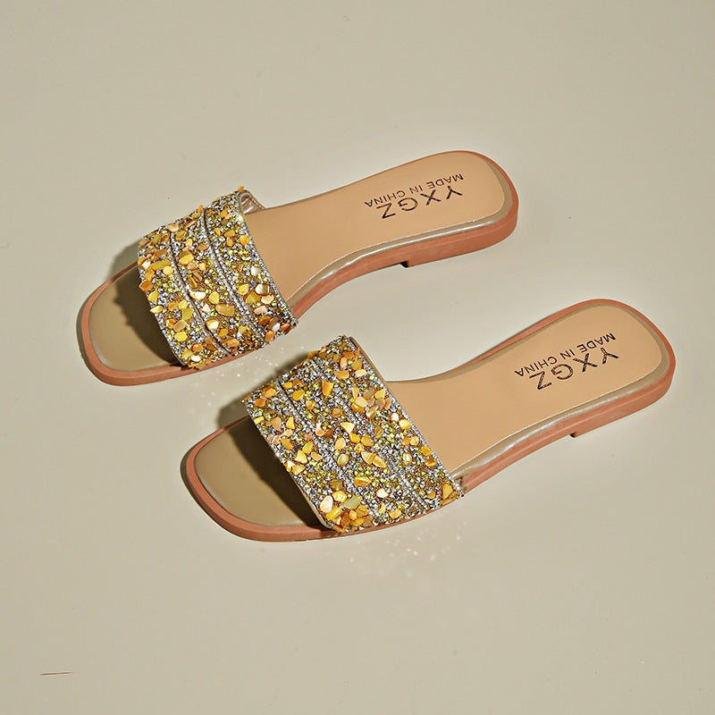 Damen Glitzernde und bequeme Slipper EB