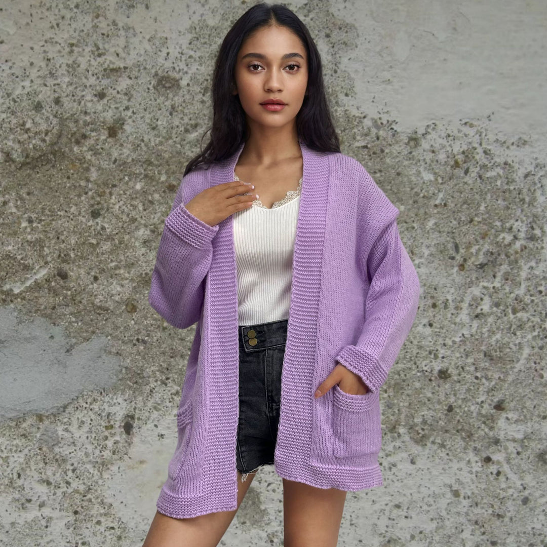Damen strickjacke im lässigen Oversized-Stil EB