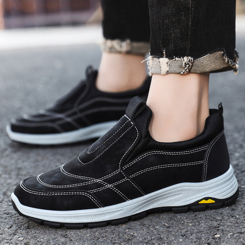 Damen Komfortable Slip-On Sneakers mit gepolsterter Sohle EB