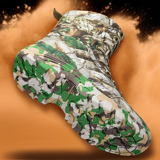 Herren wasserdichte Jagdstiefel mit rutschfester Sohle und hochgezogenem Knöchelschutz EB