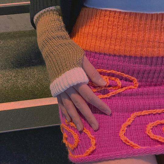 Damen Miniröcke mit einzigartigem Spiral-Design EB