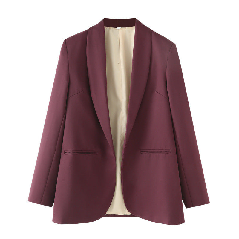 Damen eleganter Blazer mit einzigartigem Schnitt und Taschen EB